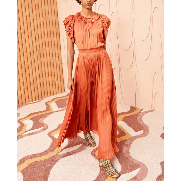 Ulla Johnson 'Krista' Brown Skirt Size 0 - Picture 1 of 5